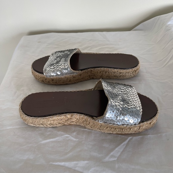 Marc by Marc Jacobs Sequin Espadrille Slides - Picture 1 of 8